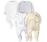 Gerber Unisex Baby 4 Pack Sleep 'n Play Footie Sheep 0-3 meses