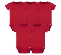 Gerber unisex baby 5 paquete oneies mltiples paquetes de paquete Interlock 180 GSM Camisa roja 3-6 meses US