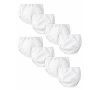 Gerber Unisex Baby Baby Baby 8 Pack Tapa de paales impermeable White 6 meses