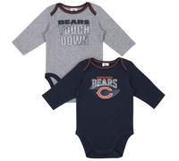 Gerber unisex baby nfl 2 paquete de manga larga otero de carro de carto color 3-6 meses
