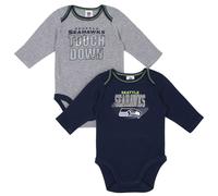 Gerber unisex baby nfl 2 paquete de manga larga otero de carro de carto color 3-6 meses