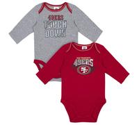 Gerber unisex baby nfl 2 paquete de manga larga otero de manga otero del equipo de equipo 0-3 meses