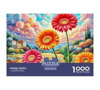 Gerbera 1000 Pieces Jigsaw Puzzles For Adults Challenging Game Stress Relieving Entertainment Cultivate The Spirit of Teamwork for The Whole Family, Gifts for Women, Gifts for Men 70x50cm/1000pc