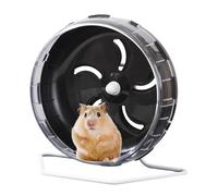 Gerbil Wheel, Adjustable Hamster Toy, Exercise Running Wheel, Silent Motion, Stable Base, Smooth Spin, Safe Material, Space Saving, Fun Activity, Perfect for Bedroom, Dorm, Living Room, 21.5x21.5x8cm