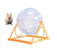 Gerbil Wheel, Clear Hamster Ejercise Ball, Funny Chinchilla Toys, Cage Accessories to Reduce Boredom, Increase Activity, Interactive Small Pet Running Toy