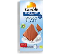 Gerblé Chocolate con leche sin azúcar añadido, 80 g (15 piezas)