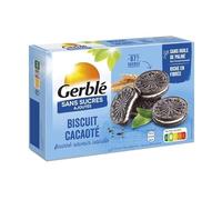 Gerble - Galletas de cacao de vainilla sin azúcar añadido, 176 g, paquete de 3