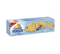 Gerblé - Galletas rellenas de vainilla sin azúcar, 185 g, 2 unidades