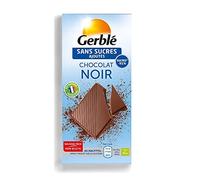 GERBLE - Pastillas de chocolate (80 g, 4 unidades), color negro