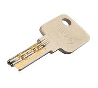 GERCAR Pro 1 llave de repuesto para cilindro doble y pomo de 60, 70, 80, 90 mm - Llave adicional de cierre igual o diferente, para cerrajero (1 unidad)