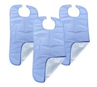GERCARE Babero Adulto Reutilizable Pack 3 Ud. Baberos Adultos Lavable 80x40. Baberos Adulto Impermeable. Baberos para Adultos de Poliuretano y Poliéster