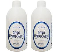 GERCARE Suero Fisiologico 500ml. Solución Salina de 9 Gramos de Sal por Litro. Suero Fisiológico Bebe. Solución Salina para Limpieza y Cuidado. Suero Con Conservantes (2 Unidades)
