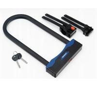 Gerda ULTRA STRONG PLUS U-Lock - Candado para bicicleta, color negro, con soporte, 32 x 10 x 4 cm, acero endurecido