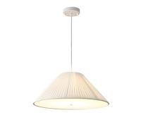 Gerenecic 19,7 Zoll verstellbarer Kronleuchter aus weißem Stoff - Elegante Pendelleuchte für Esszimmer, Kücheninsel, Wohnzimmer und Eingangsbereich
