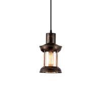 Gerenecic Amerikanischer Retro-Industrie-Kronleuchter aus Metall und Glas - Vintage-Hängeleuchte für Café, Bar und Heimdekoration