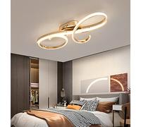 Gerenecic Dimmbare Pendelleuchte mit Fernbedienung - runder Kronleuchter aus Aluminium für Wohnzimmer und Esszimmer, höhenverstellbar, Farbtemperatur (3000 K - 6500 K), braunes Finish, 30/5