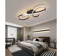 Gerenecic Dimmbare Pendelleuchte mit Fernbedienung - runder Kronleuchter aus Aluminium für Wohnzimmer und Esszimmer, höhenverstellbar, Farbtemperatur (3000 K - 6500 K), braunes Finish, 30/50
