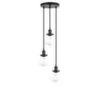 Gerenecic Dimmbare Pendelleuchte mit Fernbedienung - runder Kronleuchter aus Aluminium für Wohnzimmer und Esszimmer, höhenverstellbar, Farbtemperatur (3000 K - 6500 K), braunes Finish, 30/50