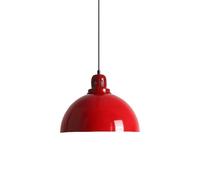 Gerenecic E27/E26 Industrie-Kronleuchter, Hängelampe aus Metall - verstellbare Deckenleuchte für Zuhause, Restaurant, Café und Bar (Rot)