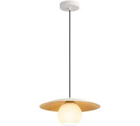 Gerenecic Hängeleuchte im Landhausstil aus Der Mitte Des Jahrhunderts - Vintage-Kronleuchter aus weißem Glas für Esszimmer, Kücheninsel, Schlafzimmer und Wohnzimmer (weiß)