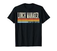 Gerente de Almuerzo Semana Retro Vintage Día de Regreso a Clases Camiseta
