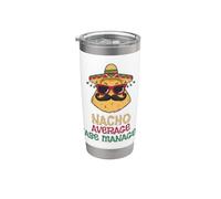 Gerente de Casos Promedio de Nacho Cinco de Mayo Vaso térmico de acero inoxidable de doble pared