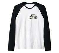 Gerente de Equipo para Hombre y Mujer, líder a Cargo Camiseta Manga Raglan