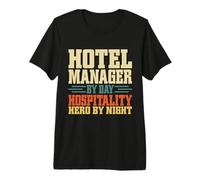 Gerente de Hotel por día Héroe de Hospitalidad de Noche Gerente del Hotel Camiseta Premium