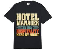 Gerente de Hotel por día Héroe de Hospitalidad de Noche Gerente del Hotel Comfort Colors Adult Heavyweight T-Shirt