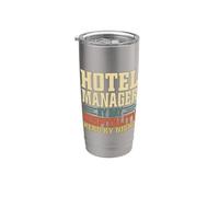 Gerente de hotel por día Héroe de Hospitalidad de Noche Gerente del Hotel Vaso térmico de acero inoxidable de doble pared