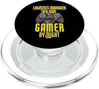 Gerente de logística por día Jugador de Noche - Logística de Juegos PopSockets PopGrip para MagSafe