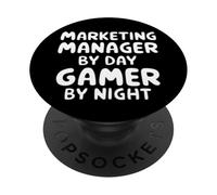 Gerente de Marketing por Day Gamer de Noche PopSockets PopGrip Adhesivo