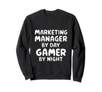 Gerente de Marketing por Day Gamer de Noche Sudadera