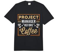 Gerente de Proyecto Antes de Scrum Project Coffee Project Manager Comfort Colors Adult Heavyweight T-Shirt