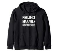 Gerente de Proyecto Divertido Diciendo Humorístico Milagro Trabajador Papá Sudadera con Capucha