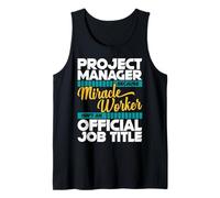 Gerente de Proyecto Milagro Trabajador Gestión de Proyectos Camiseta sin Mangas