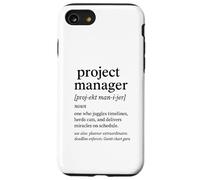 Gerente de Proyecto Milagro Trabajador Malabares Cronogramas Carcasa para iPhone SE (2020) / 7 / 8