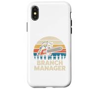 Gerente de sucursal Motosierra diseño Retro Carcasa para iPhone X/XS