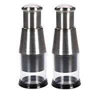 Gereton Ajo Prensado 1/2 Piezas, Picador Manual Alimentos, Cebolla Ajo Vegetal Acero Inoxidable, Cebolla Prensa Manual, para Picar Ajo, Pimientos