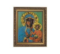 Gerffert Collection Impresión enmarcada con icono de Nuestra Señora de Czestochowa de 8 x 10 pulgadas