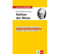 Gerhard Sedding Klett Lektürehilfen Gotthold Ephraim Lessing, Nath (Tapa blanda)