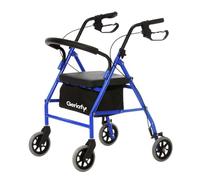 Geriafy - Andador para Ancianos y Adultos | Rollator Plegable con 4 Ruedas | Andadores con Asiento, Cesta y Respaldo | Caminador para mayores resistente