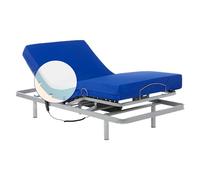 Geriafy - Cama Articulada con Colchón Sanitario Viscoelástico Impermeable (80x190)