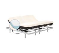 Geriafy - Cama Articulada de Matrimonio Reforzada con Colchón Ortopédico Viscoelástico 20 cm (210x200, Mando por Cable)