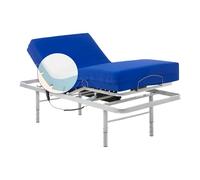 Geriafy - Cama articulada de Patas Regulables con colchón Sanitario Visco Plus Impermeable de 20 cm de Grosor (105x190)