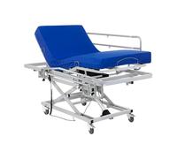 Geriafy - Cama articulada eléctrica con Carro Elevador (105x190, Colchón viscoelástico + Barandillas)