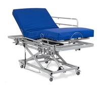 Geriafy - Cama articulada eléctrica con Carro Elevador (90x190, Colchón viscoelástico + Barandillas)