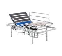 Geriafy - Cama Articulada Eléctrica Reforzada con Patas Regulables | Barandillas abatibles Resistentes (80x190 cm, Mando por Cable)