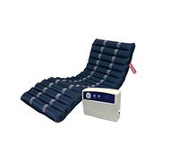 Geriafy - Colchón Antiescaras de Aire | 200 x 86,5 x 12,5 cm | 17 Tubos | Función Estática y RCP | Fácil Instalación | Compresor Regulable con Alarma Luminosa y Sonora (Nivel 3)