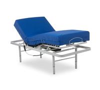 Geriafy - Pack Cama Articulada 105x190 | Patas Regulables | Colchón Viscoelástico Impermeable